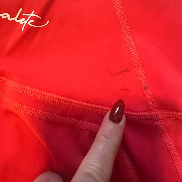 Alphalete Vivid Red Activewear Size Small NWT (see spot last photo) - Picture 6 of 6